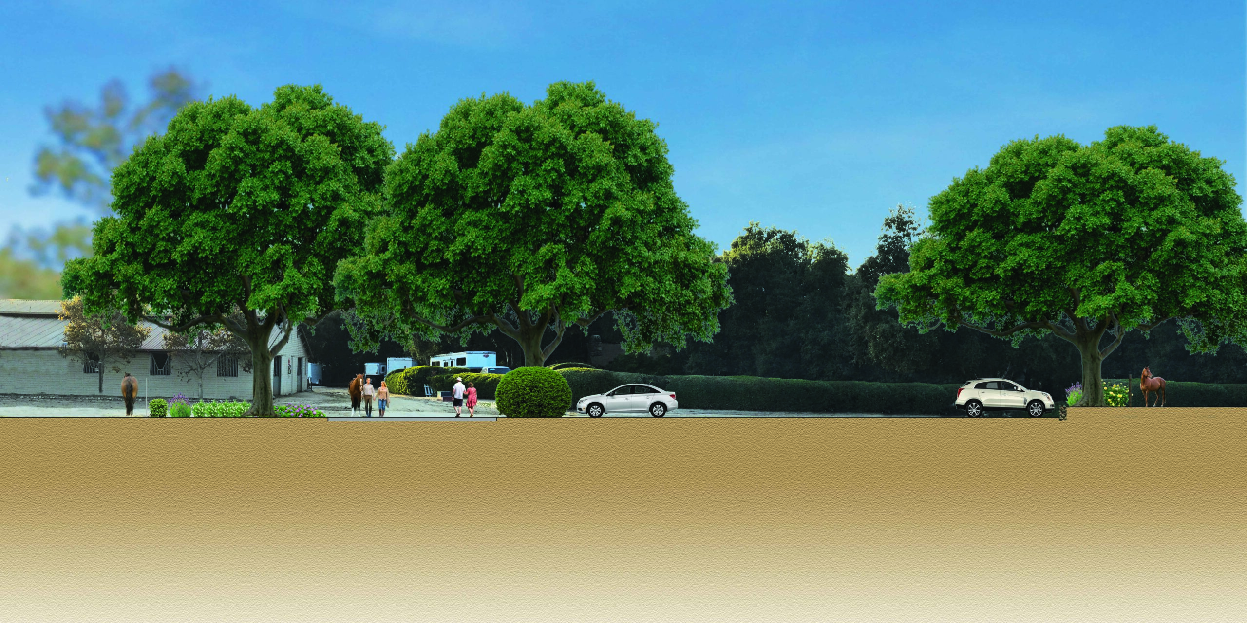 Section – Parking and Arena