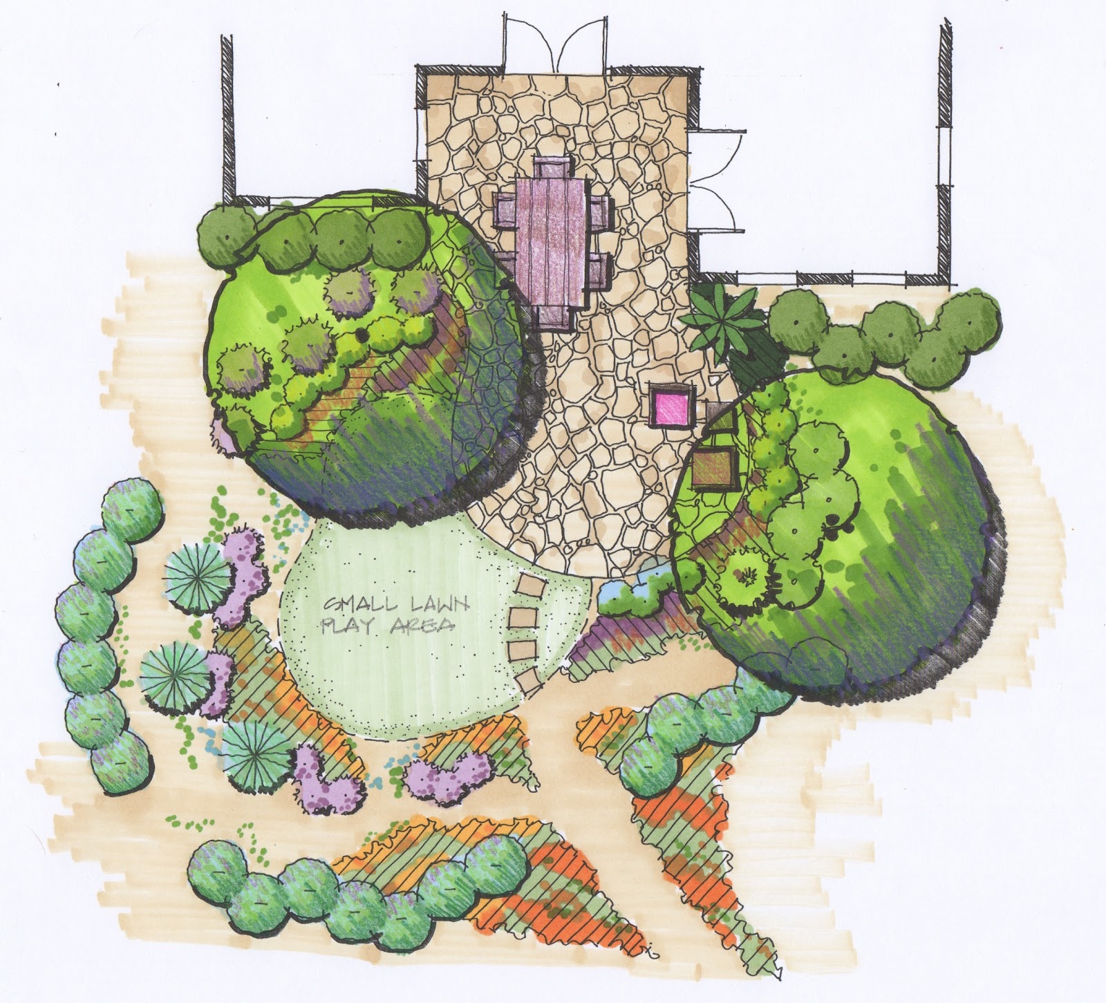 xeriscape sketch color